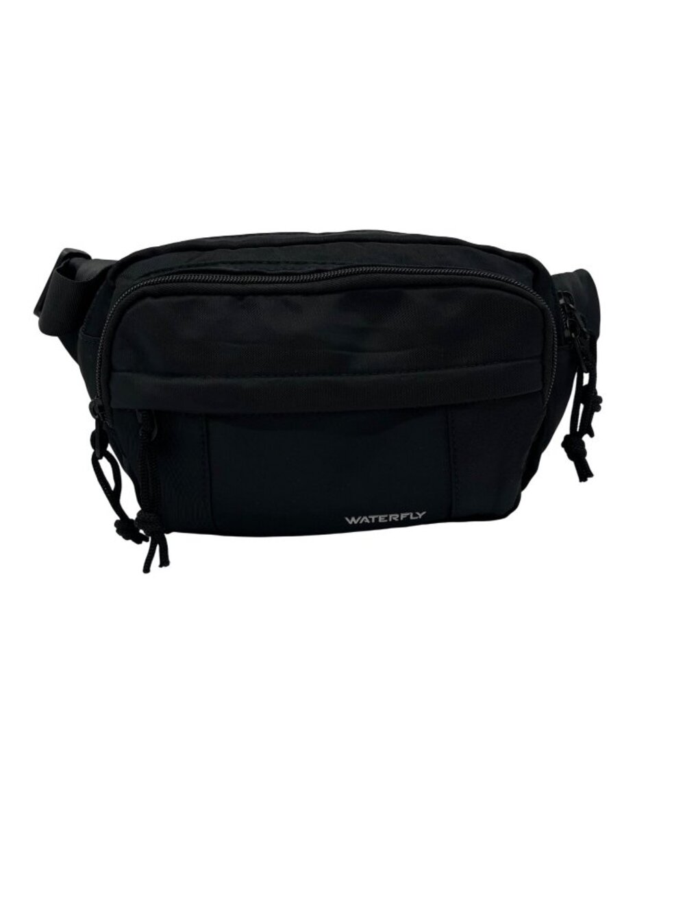 Waterfly Black Nylon Fanny Pack